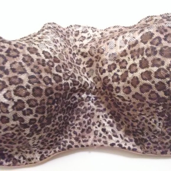 Leopard Print Maiden Strapless Bra Sexy - Picture 2 of 6